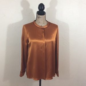 Marc by Marc Jacobs Cognac Disco Satin Blouse